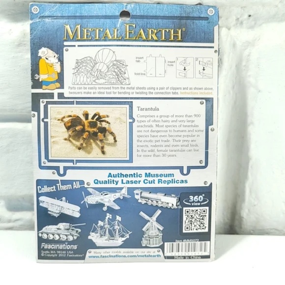 Metal Earth Tarantula Spider Craft Kit - Picture 4 of 5